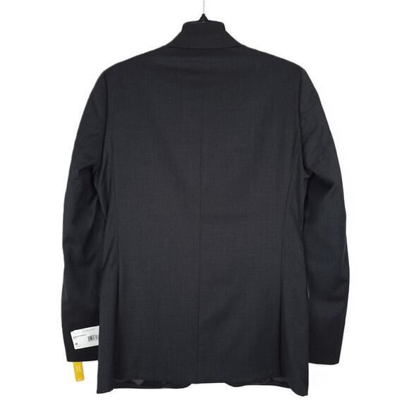 Calvin Klein Skinny-Fit Stretch Wool Suit Jacket Black Brown Mini Check 40L NWT - Picture 3 of 6
